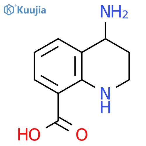 8-Quinolinecarboxylic acid, 4-amino-1,2,3,4-tetrahydro- structure