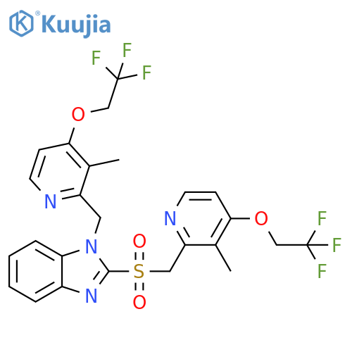 N-3-Methyl-4-(2,2,2-trifluoroethoxy)-2-pyridinylmethyl Lansoprazole Sulfone structure