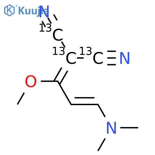 1,1-Dicyano-2-methoxy-4-dimethylamino-1,3-butadiene-13C3 structure