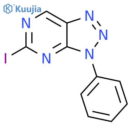3H-1,2,3-Triazolo[4,5-d]pyrimidine, 5-iodo-3-phenyl- structure