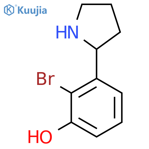 2-bromo-3-(pyrrolidin-2-yl)phenol structure