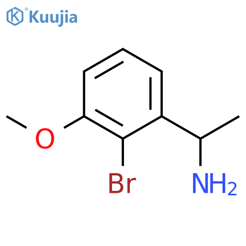 1-(2-bromo-3-methoxyphenyl)ethan-1-amine structure