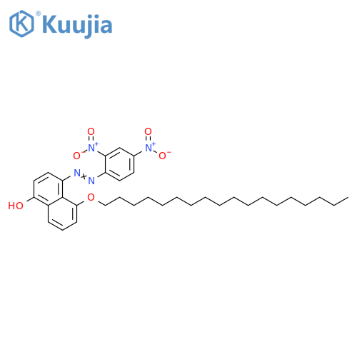1-Naphthalenol, 4-[(2,4-dinitrophenyl)azo]-5-(octadecyloxy)- structure