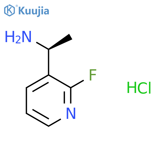 (1S)-1-(2-FLUOROPYRIDIN-3-YL)ETHAN-1-AMINE HYDROCHLORIDE structure