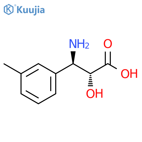 Benzenepropanoic acid, β-amino-α-hydroxy-3-methyl-, (αR,βR)- structure