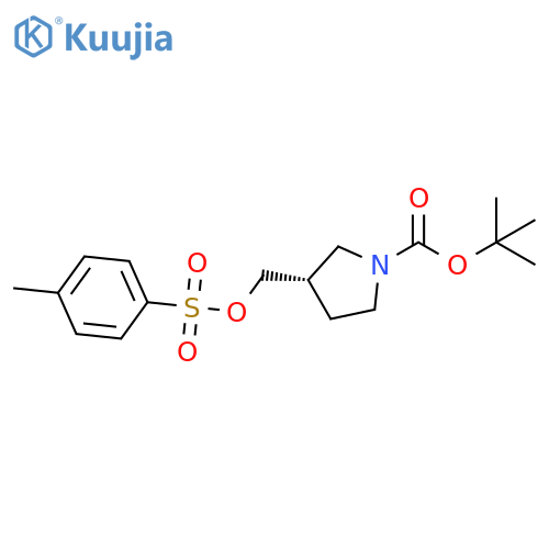 tert-Butyl (3S)-3-({[(4-methylbenzene)sulfonyl]oxy}methyl)pyrrolidine-1-carboxylate structure