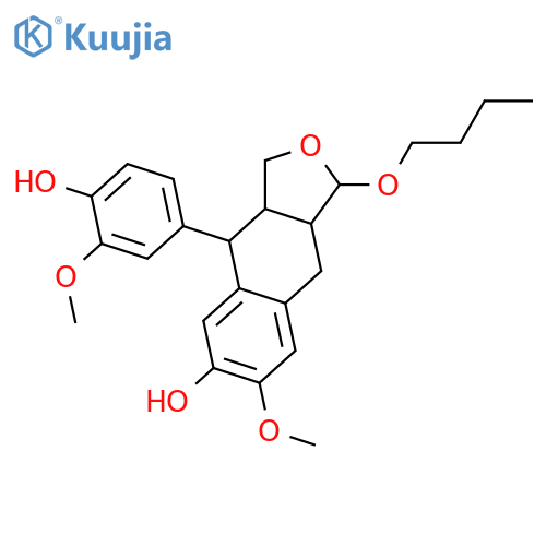 2,7'-Cyclo-9,9'-epoxy-8,8'-lignan-3',4,4',5,9-pentol; (7'R*,8S*,8'S*,9R*)-form, 9-Butyl, 3',5-di-Me ether structure