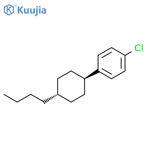 Benzene, 1-(4-butylcyclohexyl)-4-chloro-, trans- (9CI) structure