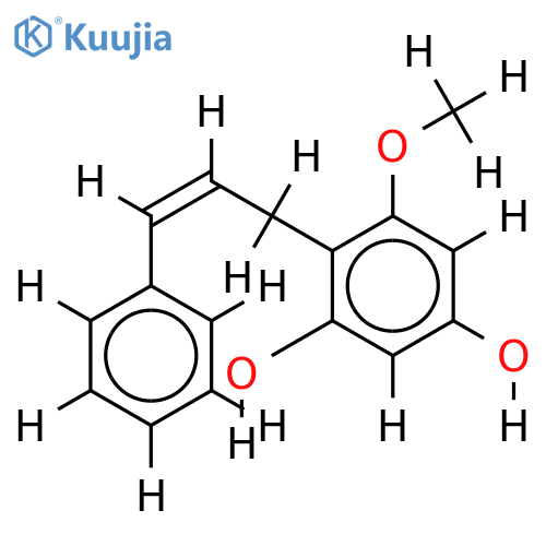 1-phenyl-3-(4',6'-dihydroxy-2'-methoxyphenyl)propene structure