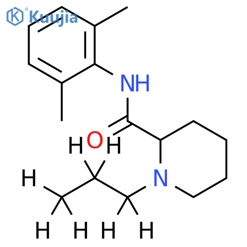 (±)-Ropivacaine-d7 (propyl-d7) structure