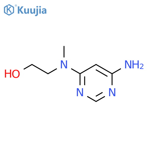2-[(6-aminopyrimidin-4-yl)(methyl)amino]ethan-1-ol structure