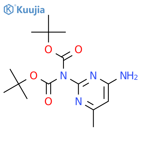 4-Methyl-2-[bis(tert-butoxycarbonyl)-amino]-6-aminopyrimidine structure