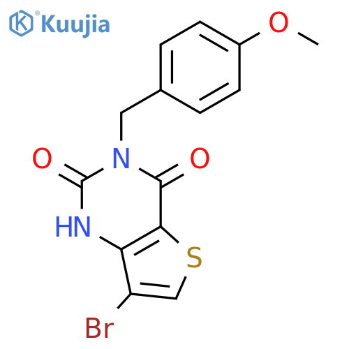 7-bromo-3-(4-methoxybenzyl)thieno3,2-dpyrimidine-2,4(1h,3h)-dione structure