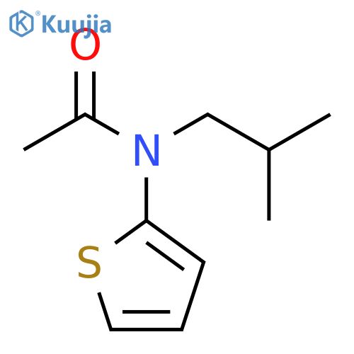 N-(2-methylpropyl)-N-(thiophen-2-yl)acetamide structure
