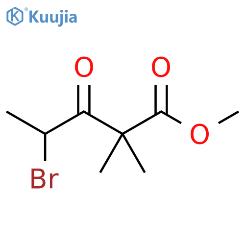 methyl 4-bromo-2,2-dimethyl-3-oxopentanoate structure