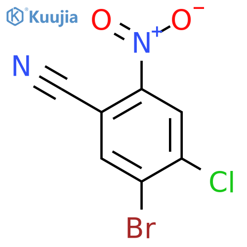 5-Bromo-4-chloro-2-nitrobenzonitrile structure