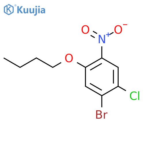 1-Bromo-5-butoxy-2-chloro-4-nitrobenzene structure