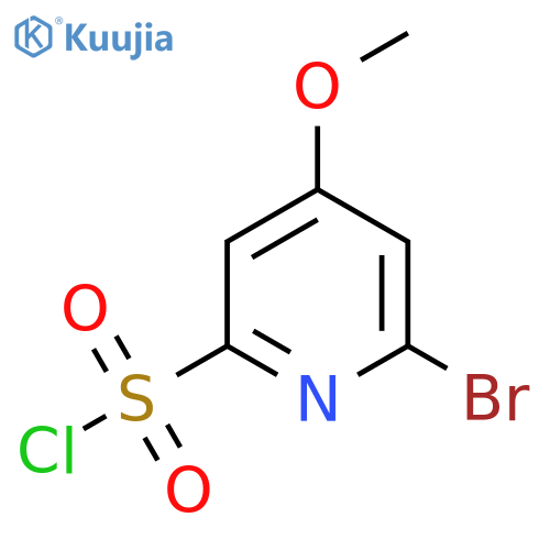 6-Bromo-4-methoxypyridine-2-sulfonyl chloride structure