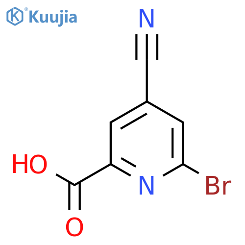 6-Bromo-4-cyanopyridine-2-carboxylic acid structure