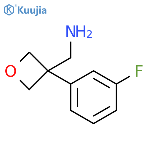 [3-(3-fluorophenyl)oxetan-3-yl]methanamine structure
