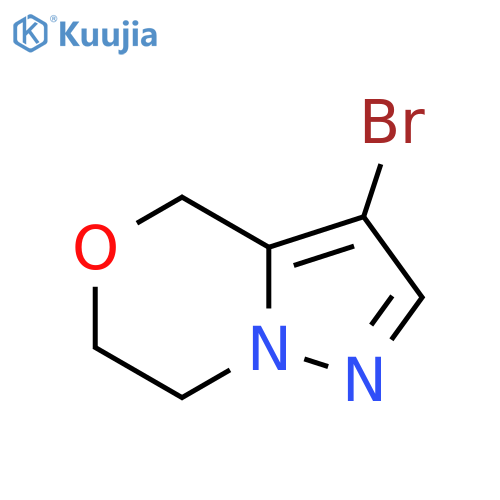 3-Bromo-6,7-dihydro-4H-pyrazolo[5,1-C][1,4]oxazine structure