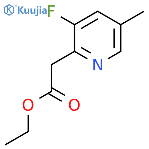 Ethyl (3-fluoro-5-methylpyridin-2-YL)acetate structure