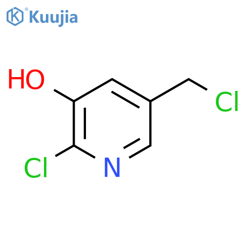 2-Chloro-5-(chloromethyl)pyridin-3-OL structure