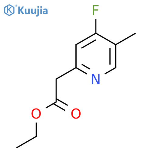 Ethyl (4-fluoro-5-methylpyridin-2-YL)acetate structure