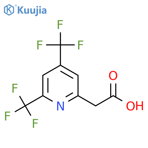 [4,6-Bis(trifluoromethyl)pyridin-2-YL]acetic acid structure