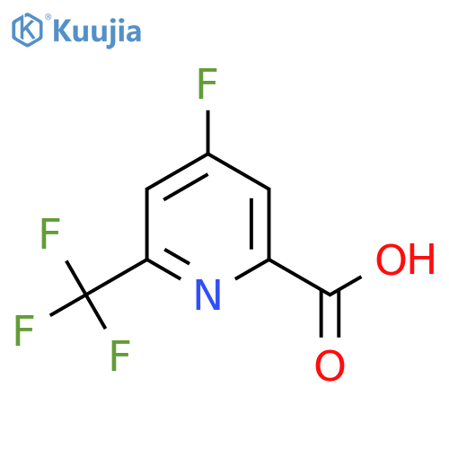 4-Fluoro-6-(trifluoromethyl)pyridine-2-carboxylic acid structure