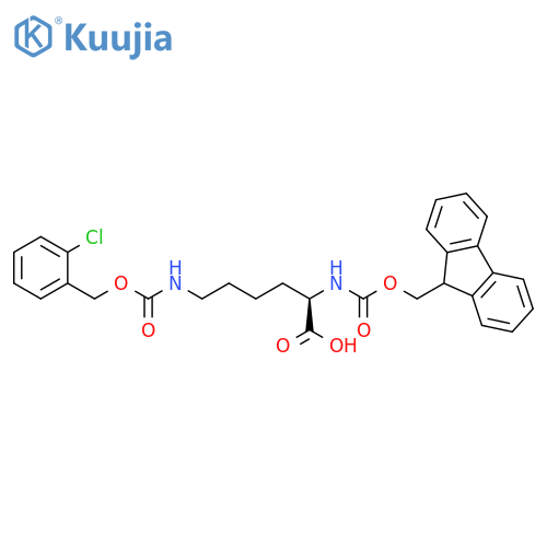 Fmoc-D-Lys(2-Cl-Z)-OH structure