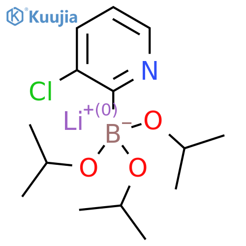 lithium(1+) ion (3-chloropyridin-2-yl)tris(propan-2-yloxy)boranuide structure