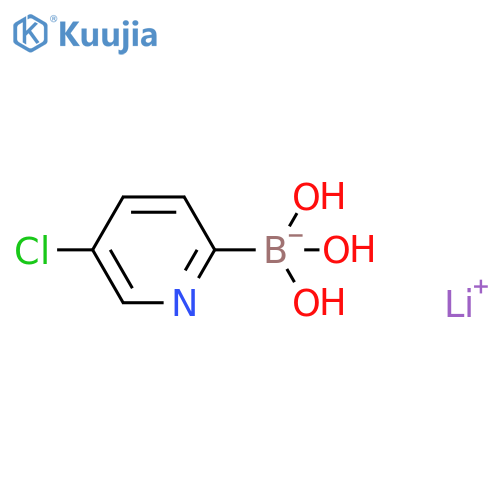lithium;(5-chloro-2-pyridyl)-trihydroxy-boranuide structure