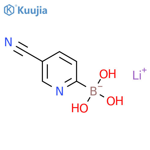 Lithium (5-cyanopyridin-2-yl)trihydroxyborate structure