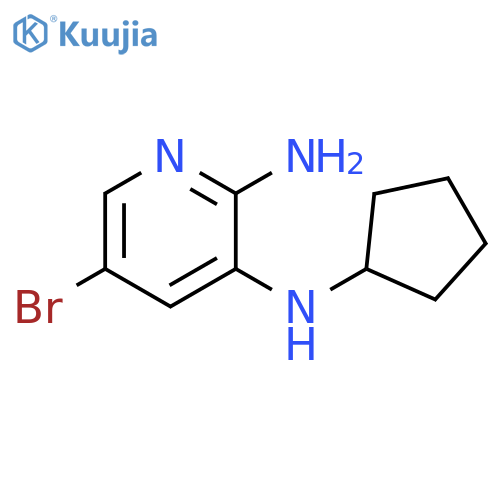 5-Bromo-3-N-cyclopentylpyridine-2,3-diamine structure