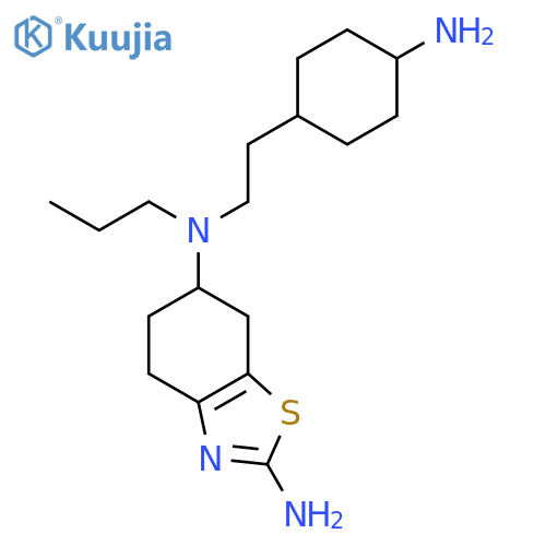 (S)-N6-[2-(trans-4-Aminocyclohexyl)ethyl]-N6-propyl-4,5,6,7-tetrahydrobenzothiazole-2,6-diamine structure