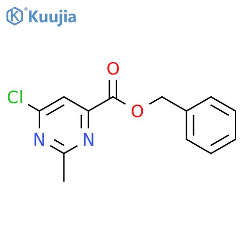 6-Chloro-2-methyl-pyrimidine-4-carboxylic acid benzyl ester structure