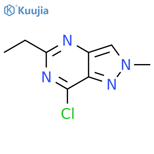 7-Chloro-5-ethyl-2-methyl-2H-pyrazolo[4,3-d]pyrimidine structure