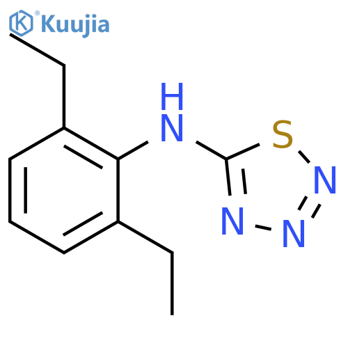 1,2,3,4-Thiatriazol-5-amine, N-(2,6-diethylphenyl)- structure