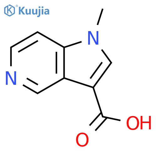 1-methyl-1H-pyrrolo[3,2-c]pyridine-3-carboxylic acid structure
