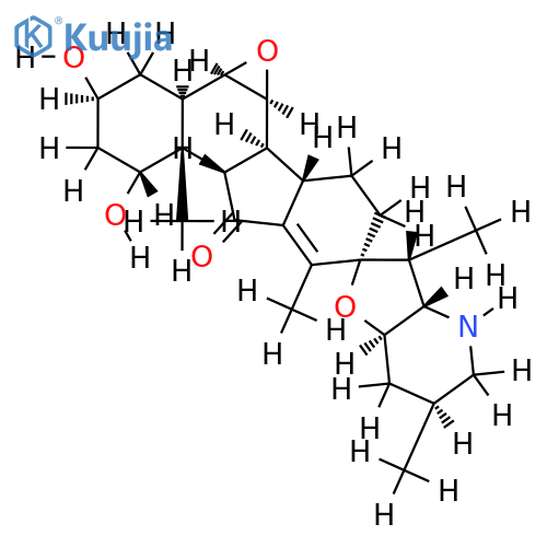 (1aR,1bR,2'R,3S,3'R,3'aS,5R,5aS,5bS,6'S,7'aR,10aS,10bS,10cS)-1a,1b,23'a,4,4',5,5',5a,5b,6',7',7'a,9,10,10a,10b,10c-octadecahydro-3,5-dihydroxy-3',5a,6',7-tetramethylspiro[8H-benzo[1,2]fluoreno[ 3,4-b]oxirene-8,2'(3'H)-furo[3,2-b]pyridin]-6(3H)-one structure