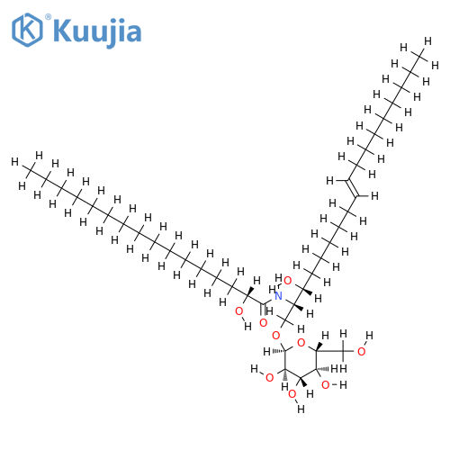(2R)-N-{(1S,2R,8E)-1-[(beta-D-glucopyranosyloxy)methyl]-2-hydroxyheptadec-8-en-1-yl}-2-hydroxyhexadecanamide structure