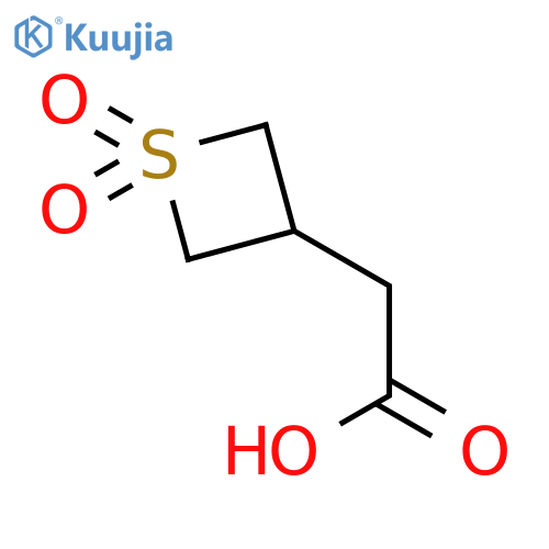 2-(1,1-dioxo-1λ?-thietan-3-yl)acetic acid structure