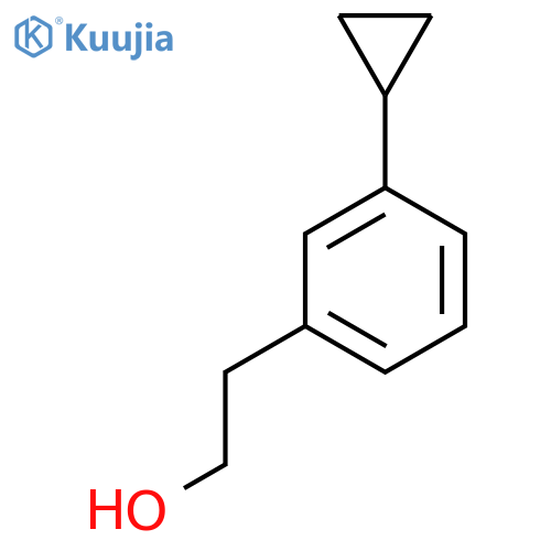 2-(3-Cyclopropylphenyl)ethan-1-ol structure
