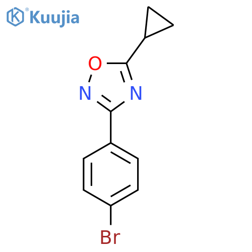 3-(4-Bromophenyl)-5-cyclopropyl-1,2,4-oxadiazole structure