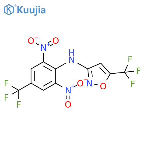 3-Isoxazolamine,N-[2,6-dinitro-4-(trifluoromethyl)phenyl]-5-(trifluoromethyl)- structure