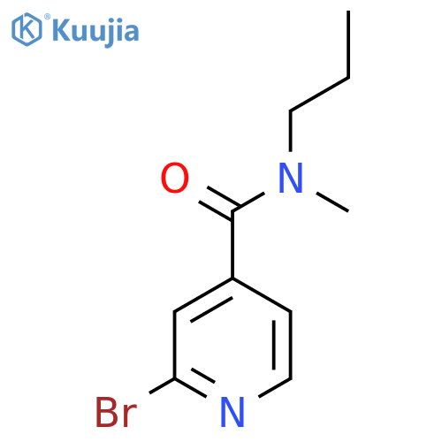 2-bromo-N-methyl-N-propylpyridine-4-carboxamide structure