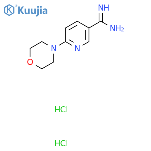 6-morpholinopyridine-3-carboxamidine;dihydrochloride structure