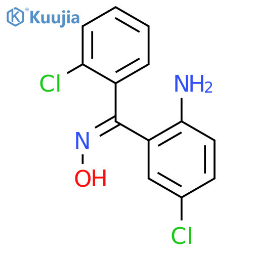 Methanone,(2-amino-5-chlorophenyl)(2-chlorophenyl)-, oxime structure