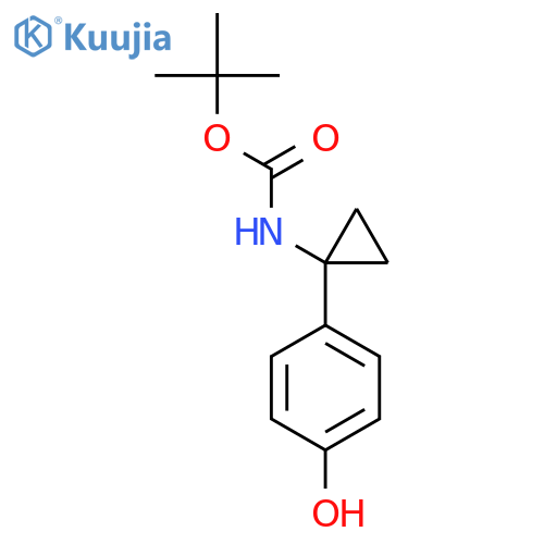 4-[1-(Boc-amino)cyclopropyl]phenol structure